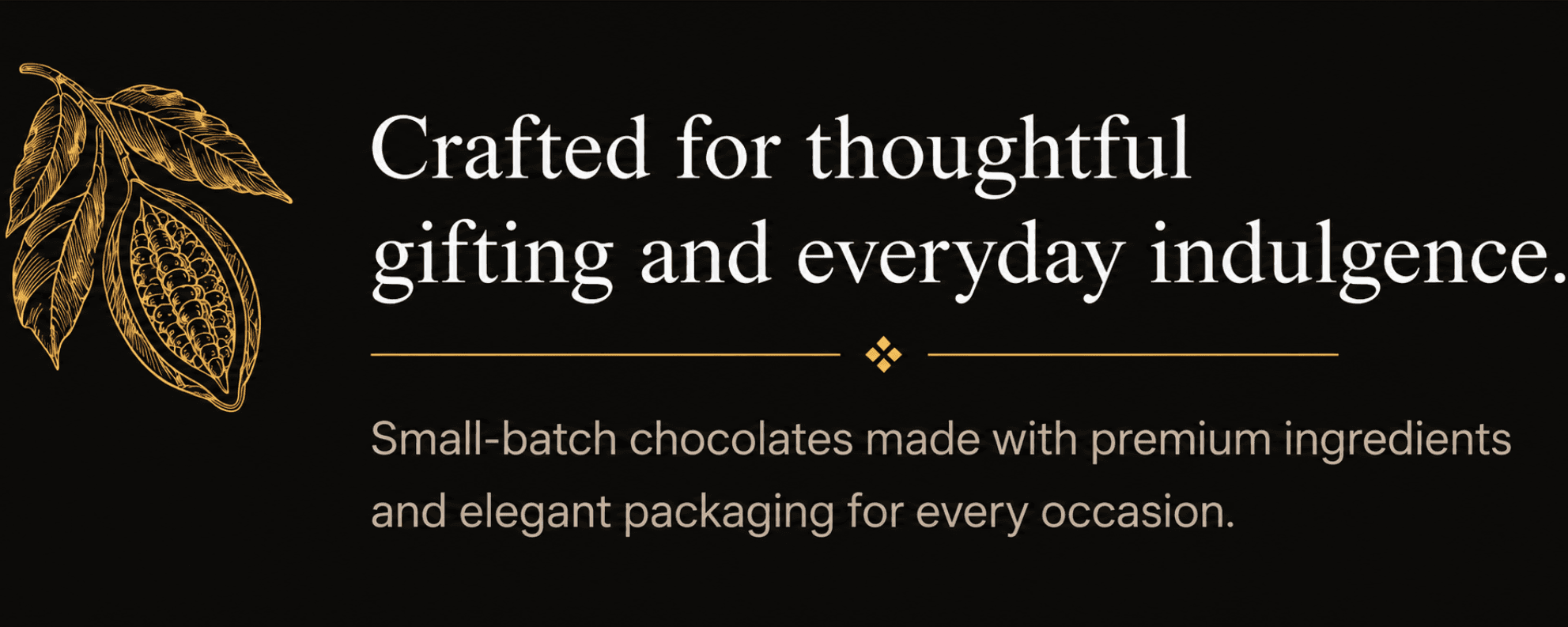 Lucibello's footer brand message