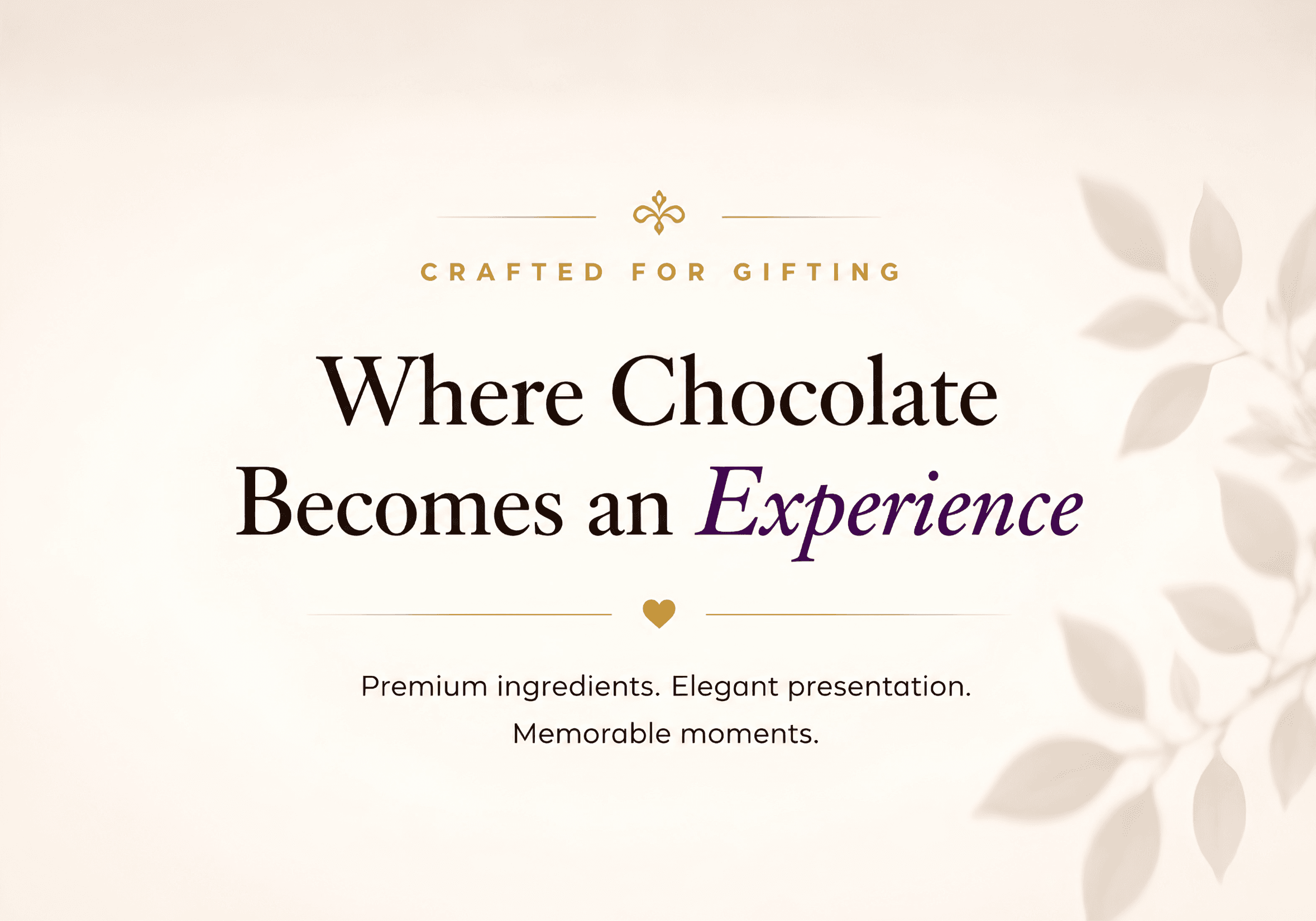 Crafted for gifting home feature